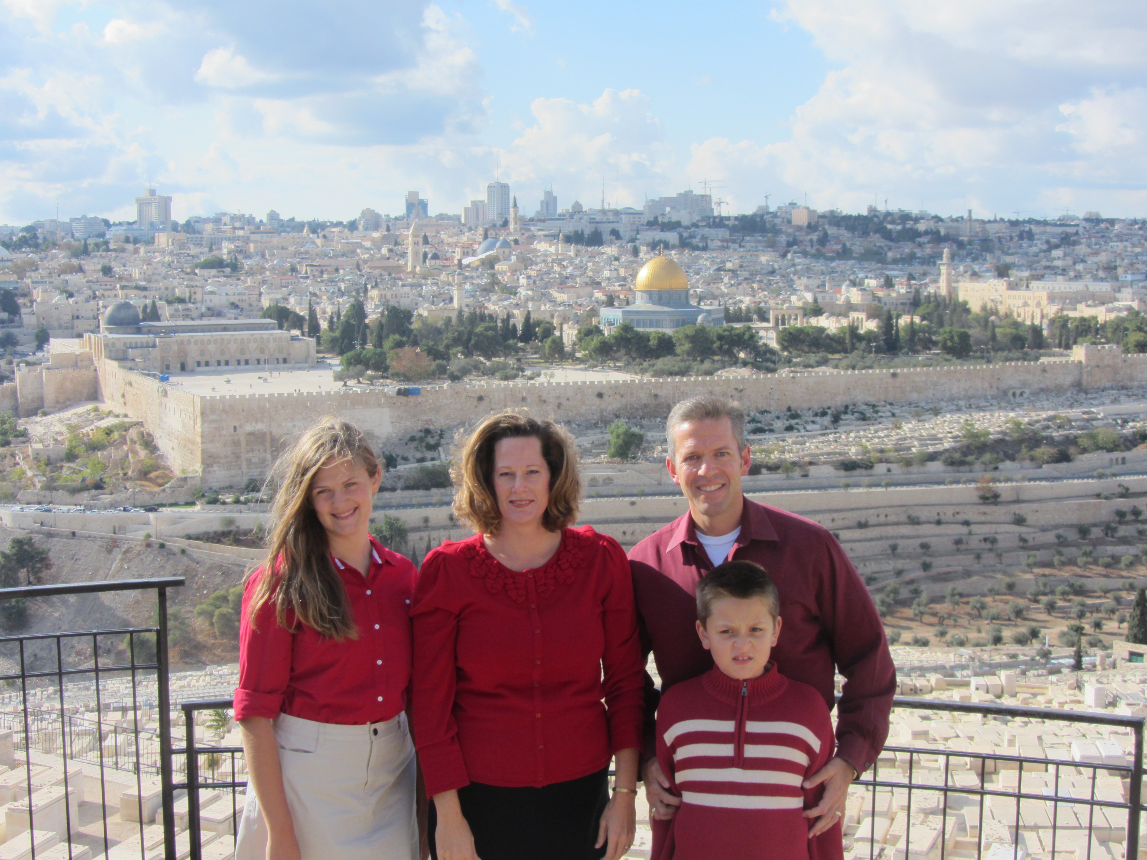 Mount of Olives with Family